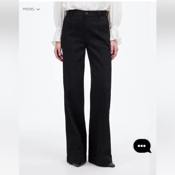 Madewell Denim - Madewell Black Wide-Leg Jeans